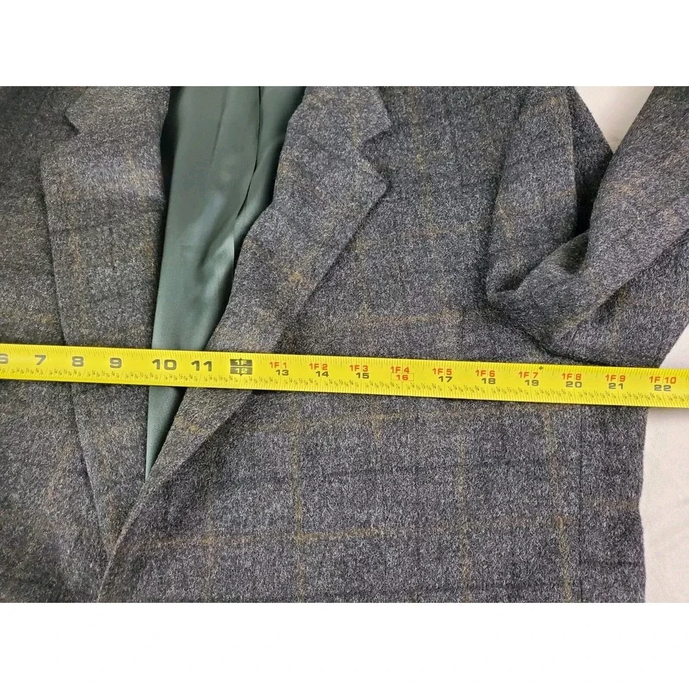 Brooks Brothers Men Sport Coat 42 Windowpane 2 Button Camel Hair Blazer Jacket - Picture 16 of 16